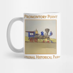 Steam Engine at Promontory Point National Historical Park in Utah Mug